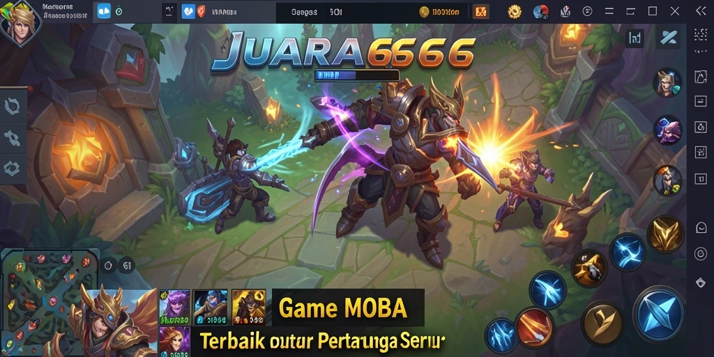 Tangkapan layar dari pertarungan seru di JUARA666.