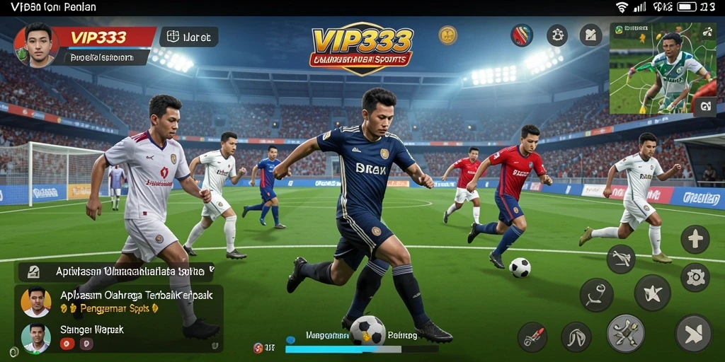 Tangkapan layar utama VIP333 menampilkan aksi seru dalam permainan olahraga.